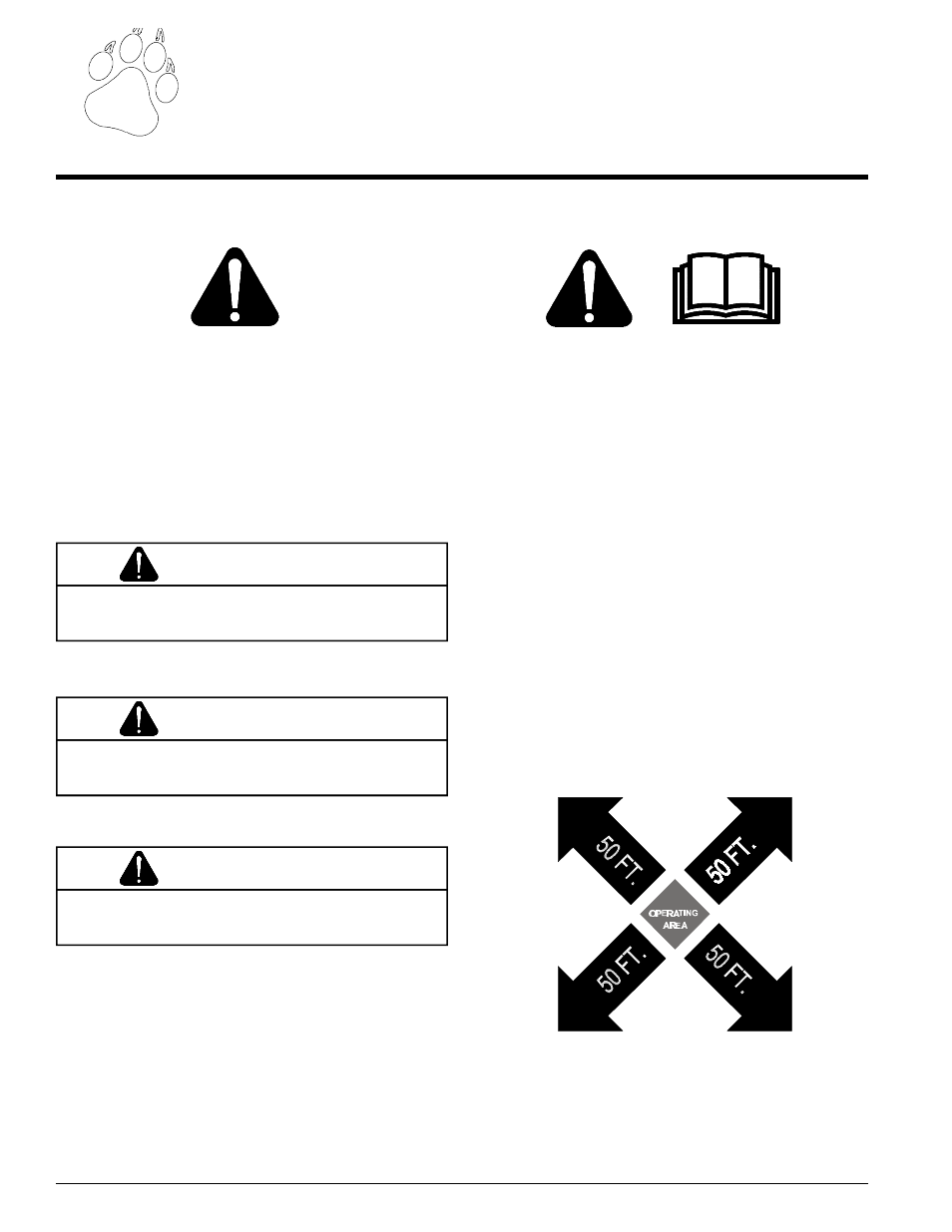 Safety 1, Warning, Caution | Danger | Echo 74824 Owners Manual v.3 User Manual | Page 6 / 32