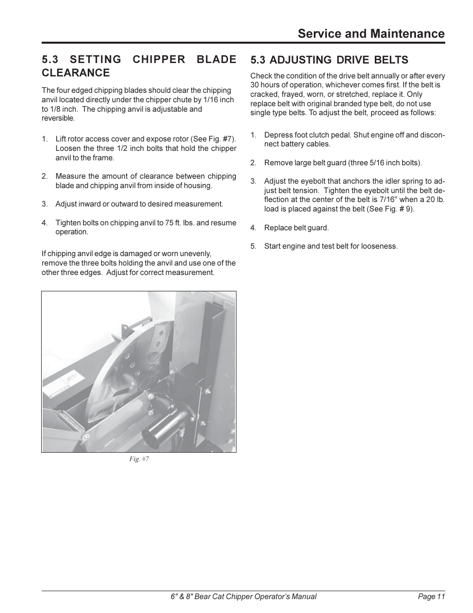 Service and maintenance | Echo 74824 Owners Manual v.2 User Manual | Page 15 / 24