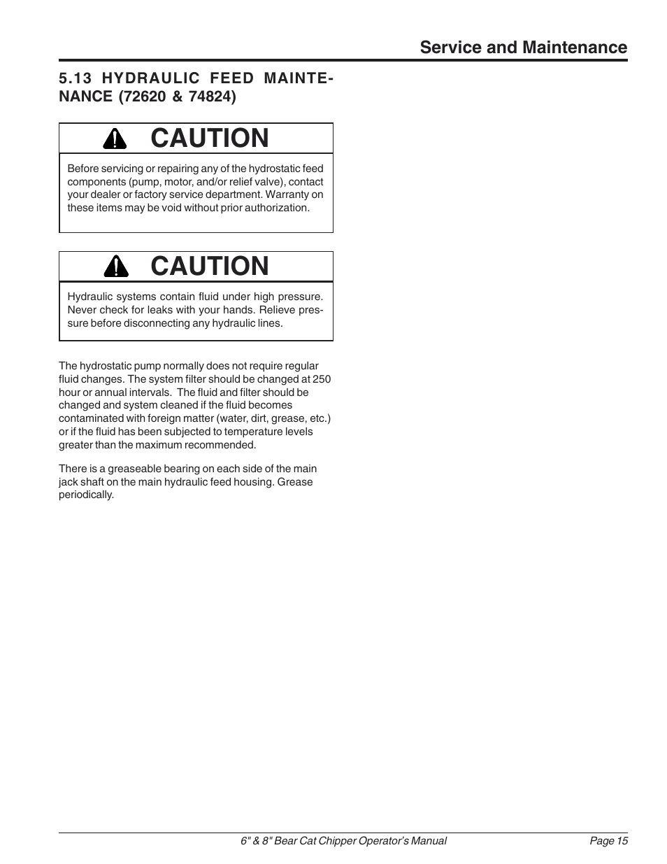 Caution | Echo 74824 Owners Manual v.1 User Manual | Page 19 / 24