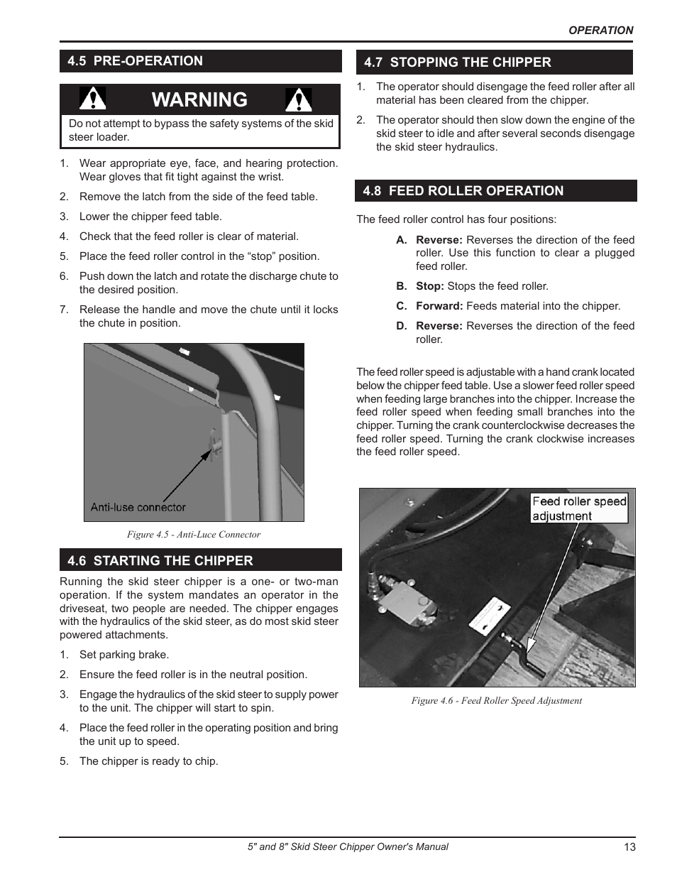 Warning | Echo 74500 Owners Manual v.4 User Manual | Page 15 / 28