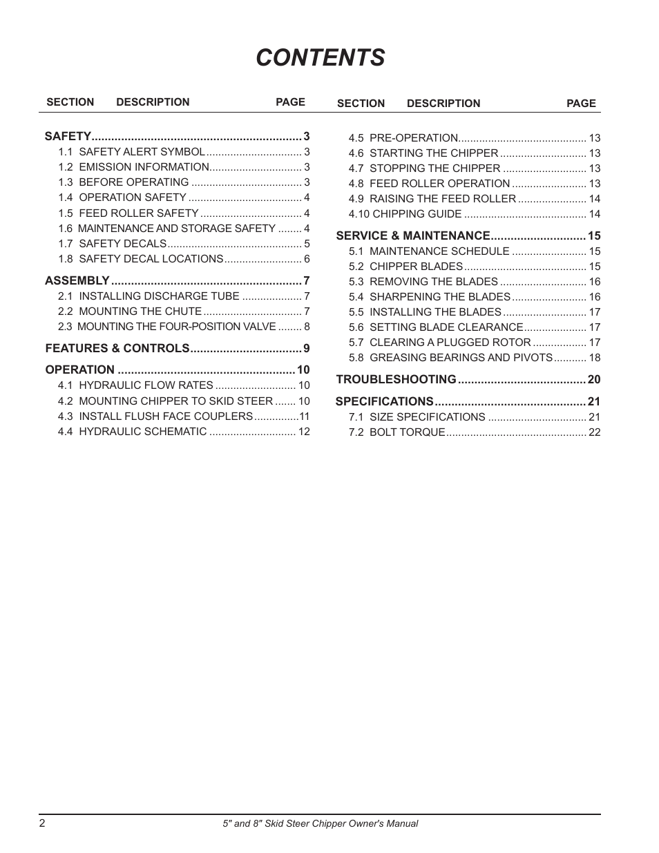 Echo 74500 Owners Manual v.4 User Manual | Page 4 / 28