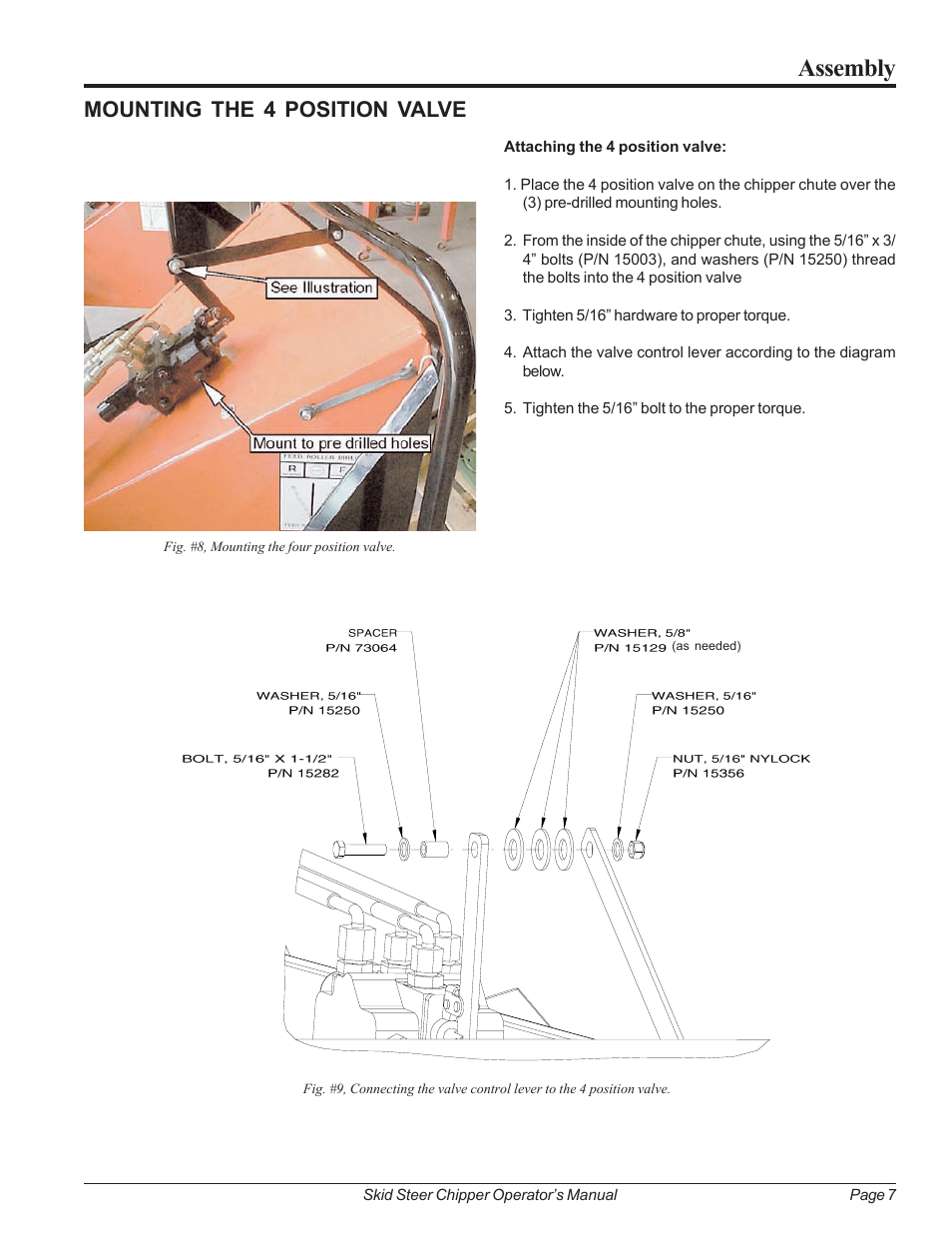 Mounting the 4 position valve, Assembly | Echo 74500 Owners Manual v.2 User Manual | Page 13 / 32