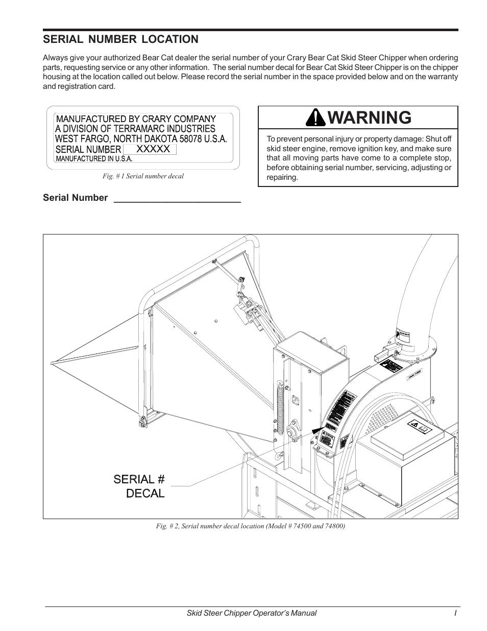 Warning | Echo 74500 Owners Manual v.2 User Manual | Page 3 / 32