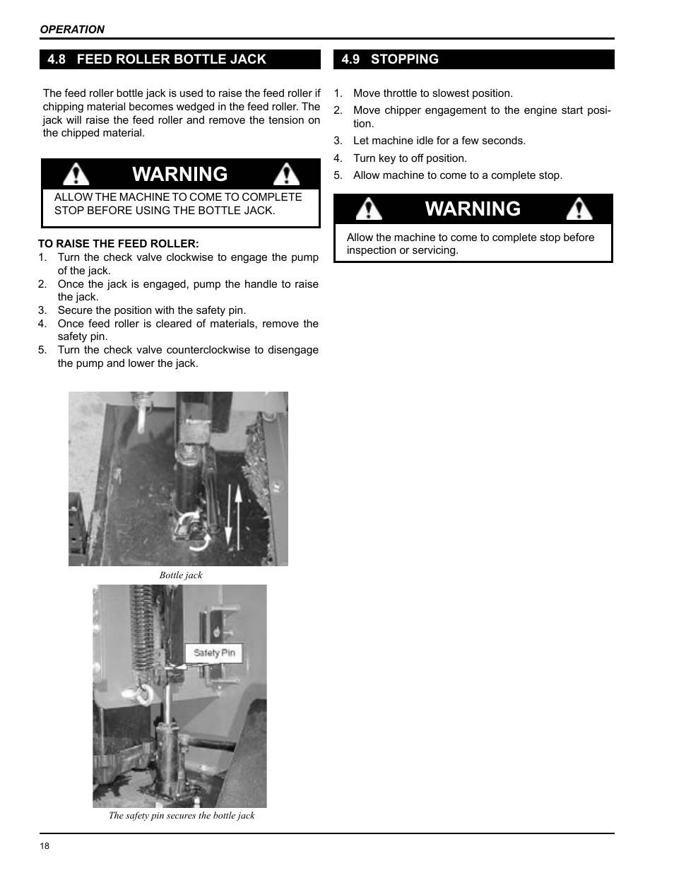 Warning | Echo 74624S Owners Manual v.2 User Manual | Page 20 / 32