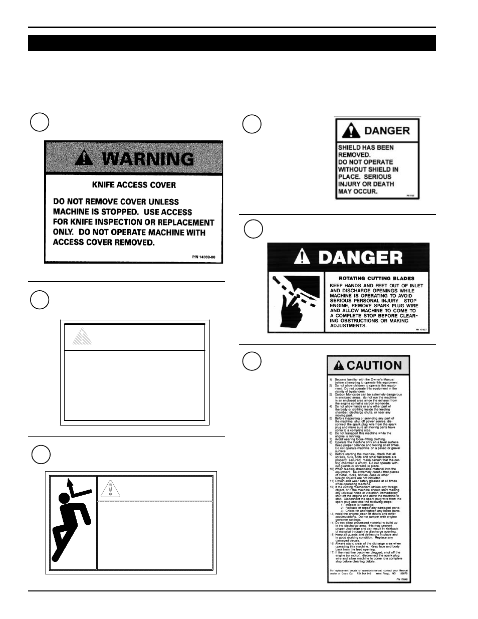 Warning, Danger | Echo 74624 Owners Manual v.2 User Manual | Page 10 / 32