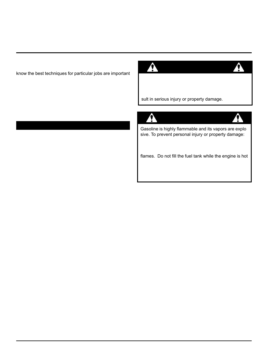 Operation, Warning | Echo 74624 Owners Manual v.2 User Manual | Page 16 / 32