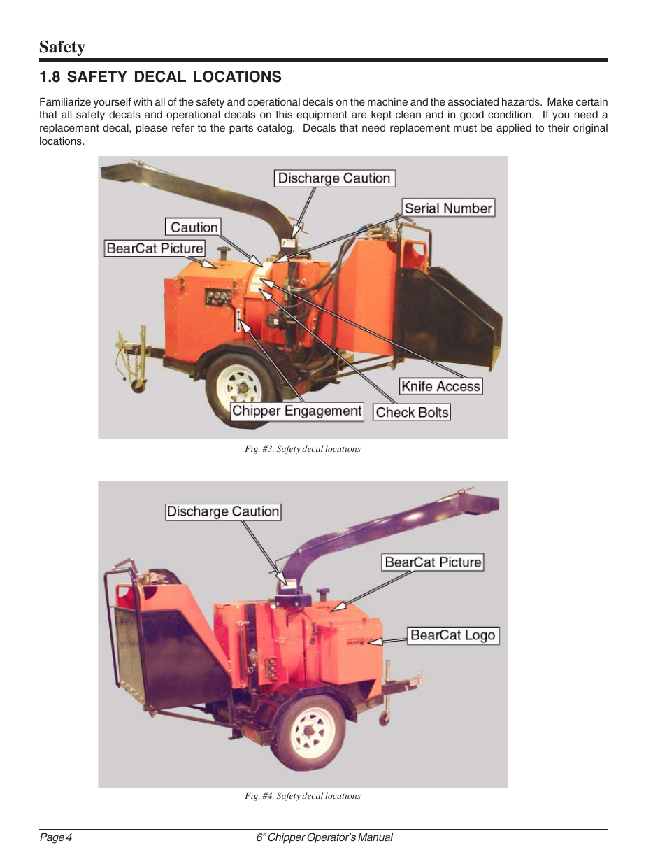 Safety, 8 safety decal locations | Echo 74624 Owners Manual v.1 User Manual | Page 10 / 32