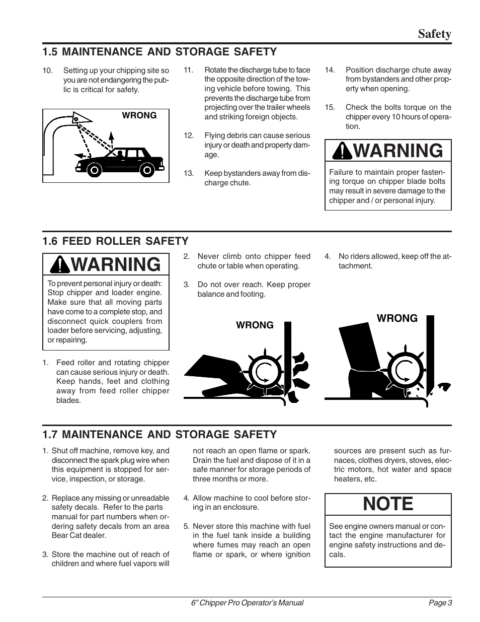 Warning, Safety | Echo 74624 Owners Manual v.1 User Manual | Page 9 / 32