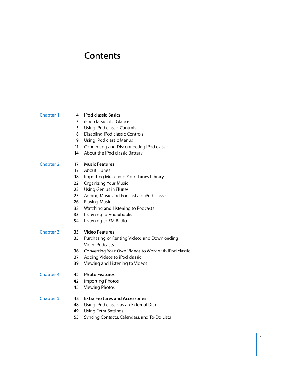 Apple iPod Classic User Manual | Page 2 / 76