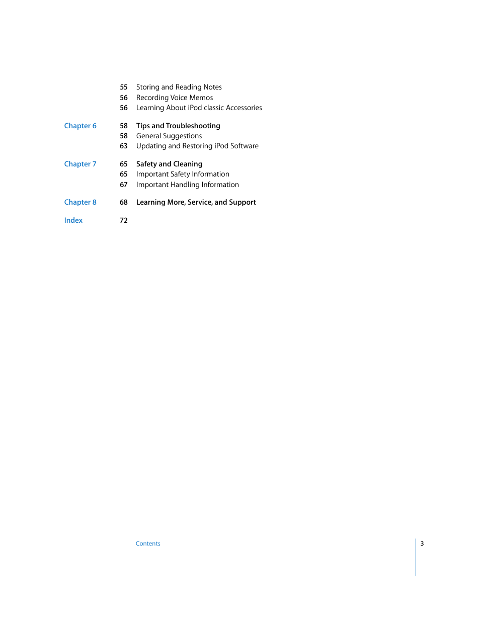 Apple iPod Classic User Manual | Page 3 / 76