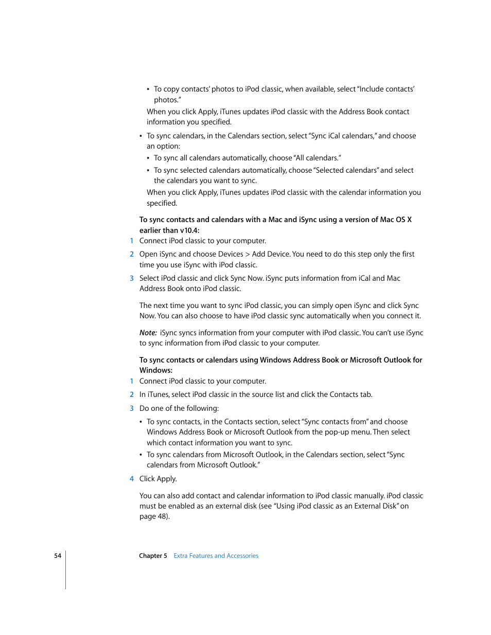 Apple iPod Classic User Manual | Page 54 / 76