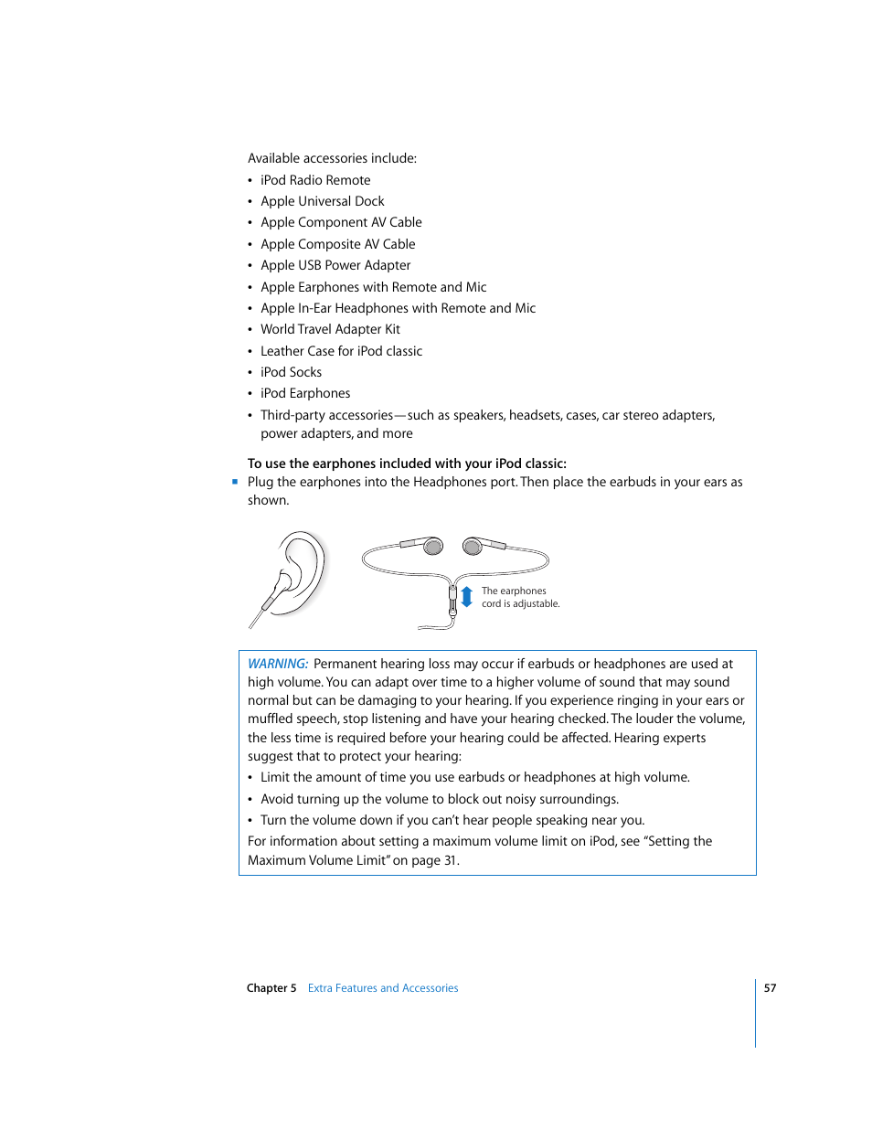Apple iPod Classic User Manual | Page 57 / 76
