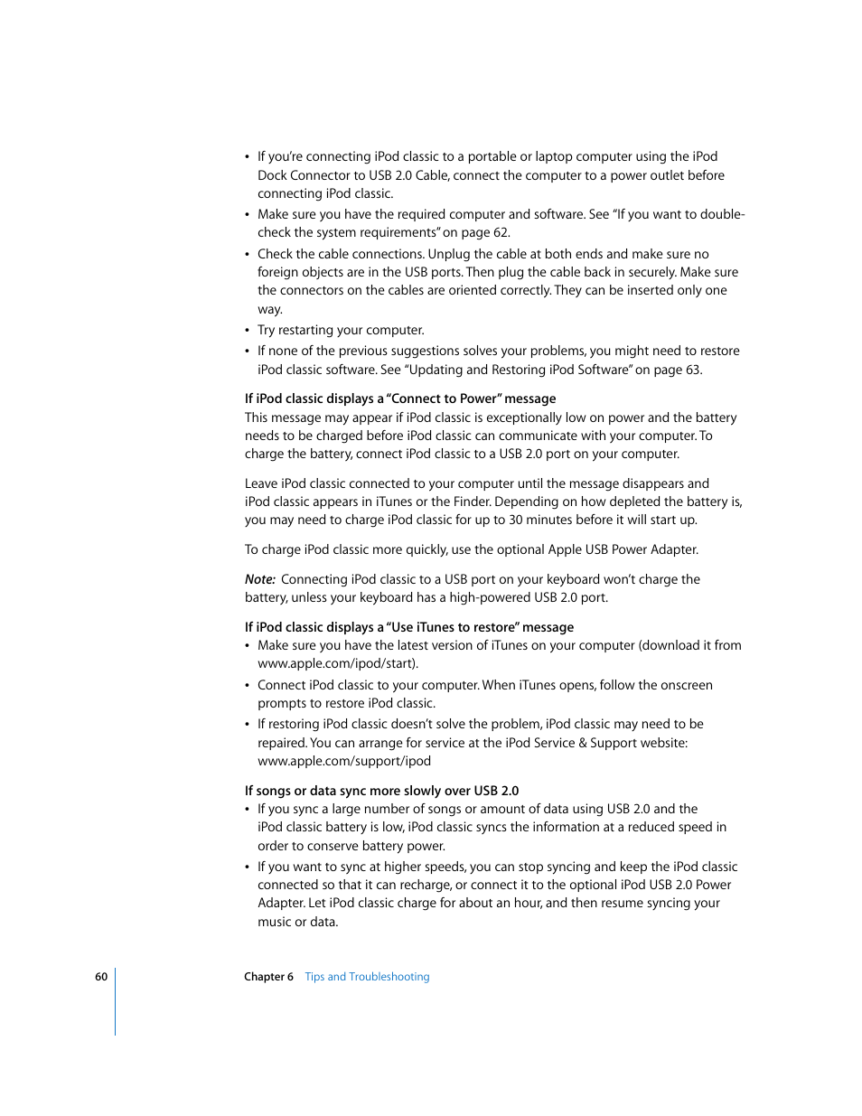 Apple iPod Classic User Manual | Page 60 / 76