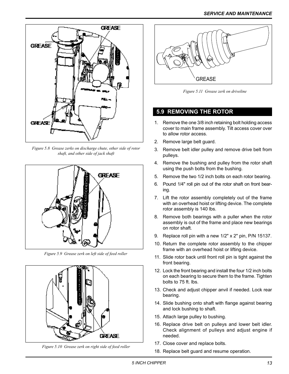 9 removing the rotor | Echo 74554 Owners Manual v.3 User Manual | Page 17 / 26