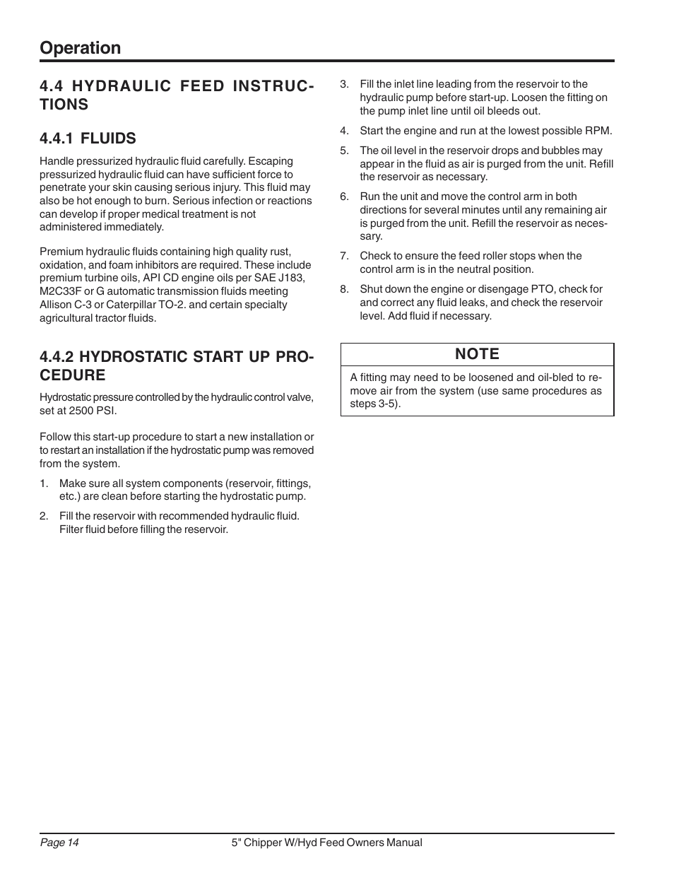 Operation | Echo 74520 Owners Manual v.2 User Manual | Page 18 / 36