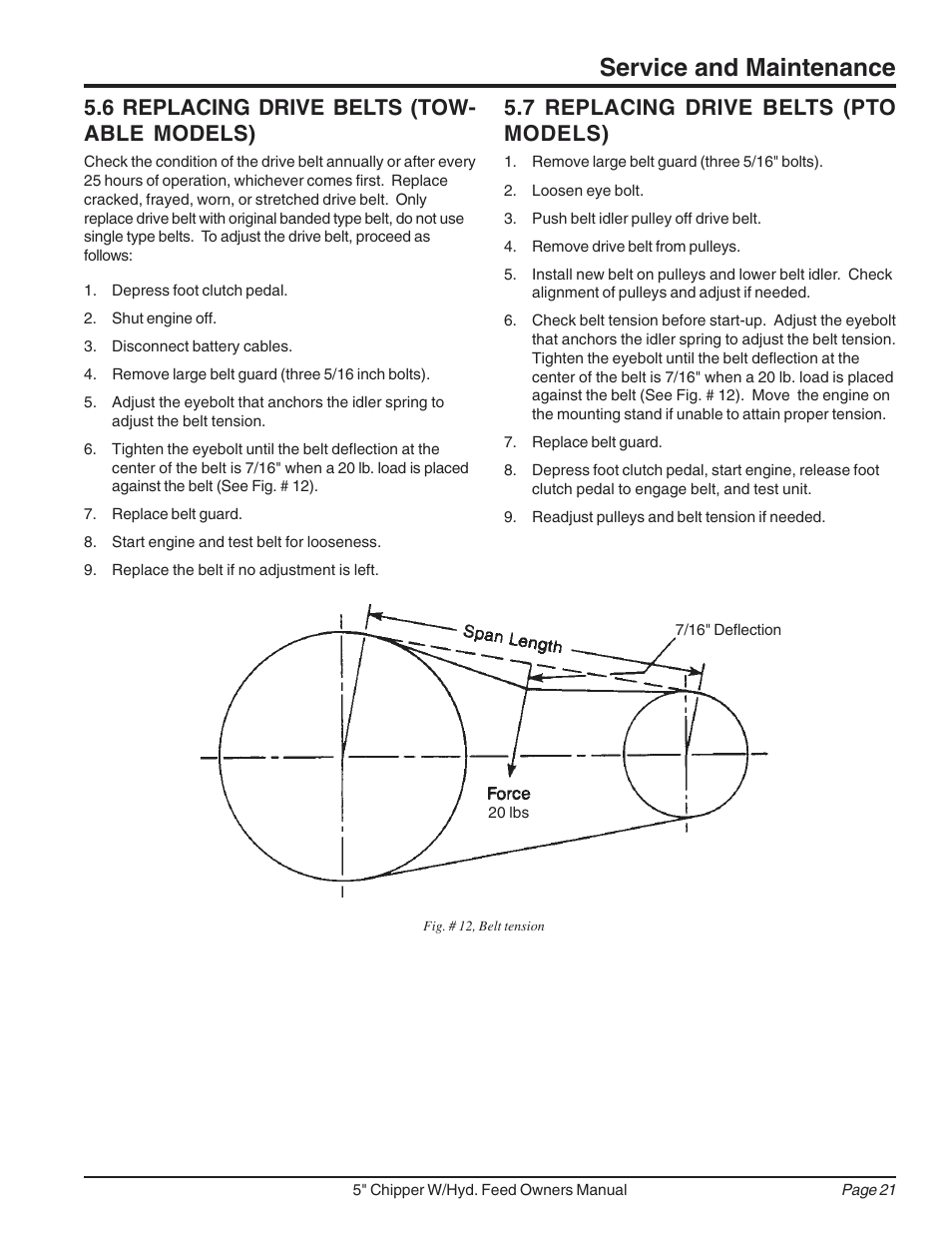 Service and maintenance | Echo 74520 Owners Manual v.2 User Manual | Page 25 / 36