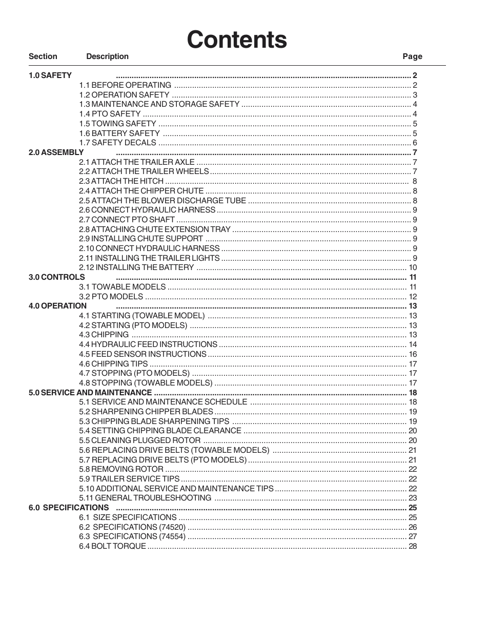 Echo 74520 Owners Manual v.2 User Manual | Page 5 / 36