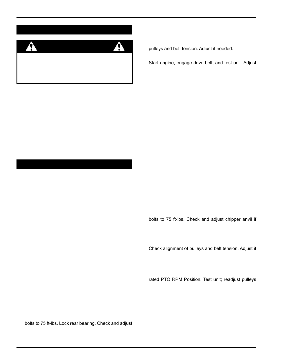 Warning | Echo 73454 Owners Manual v.3 User Manual | Page 30 / 40