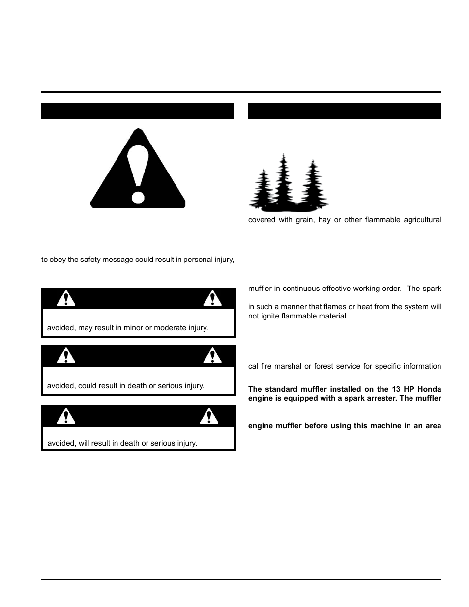 Safety, Caution, Danger | Warning | Echo 73454 Owners Manual v.3 User Manual | Page 7 / 40
