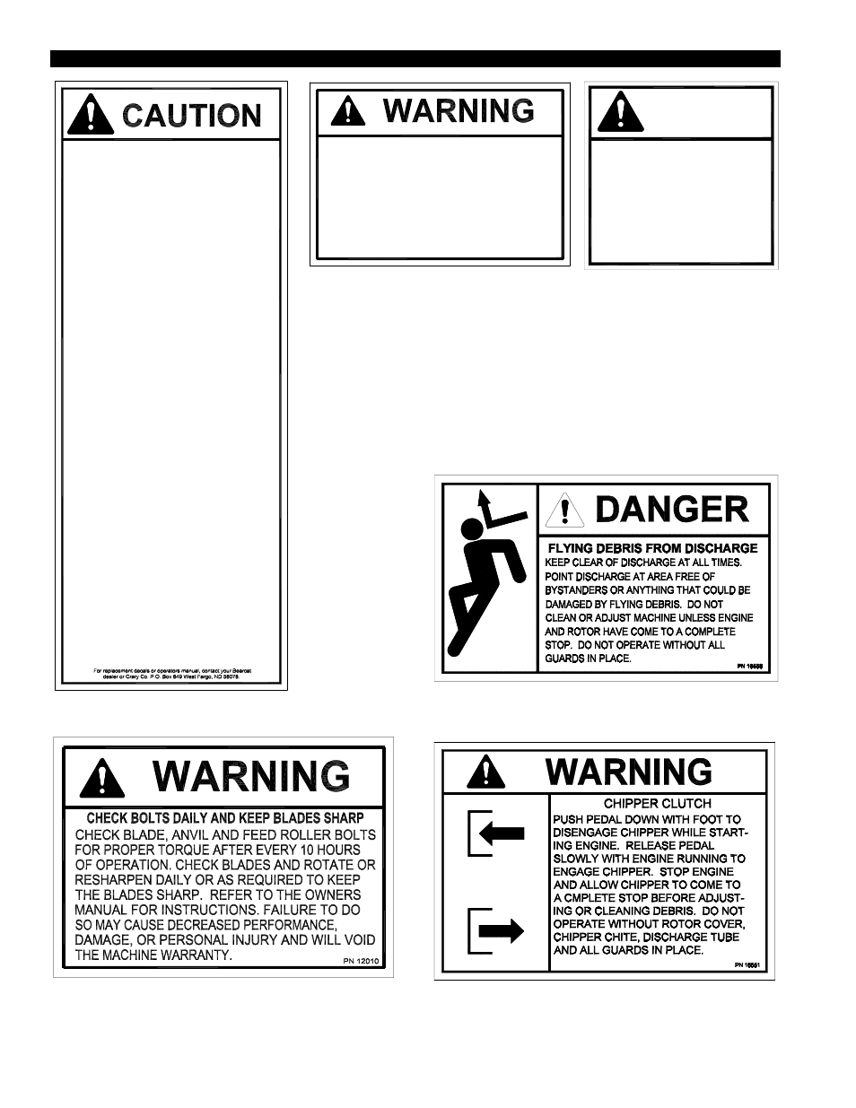 Danger | Echo 72928 Owners Manual v.4 User Manual | Page 7 / 30