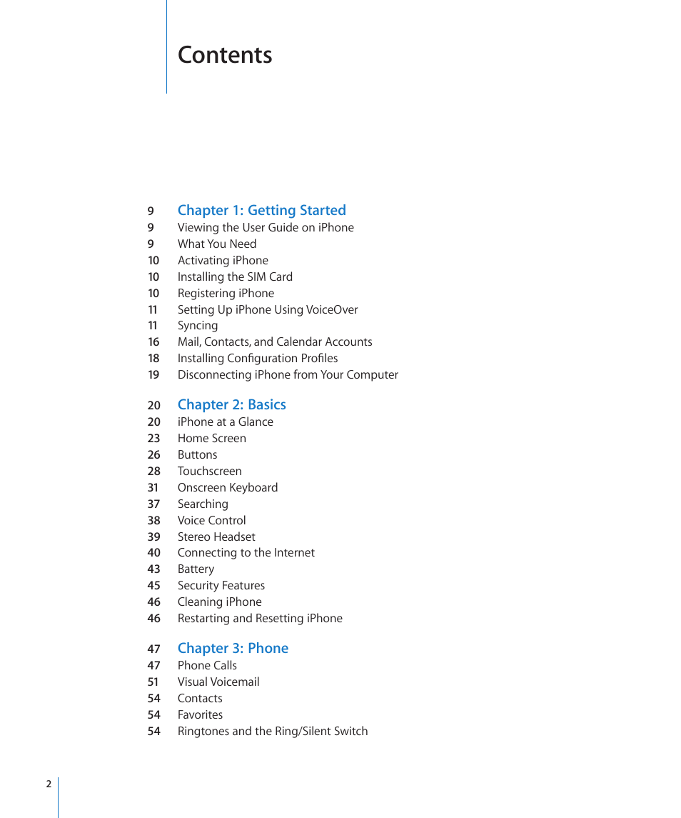 Apple iPhone OS 3.1 User Manual | Page 2 / 217