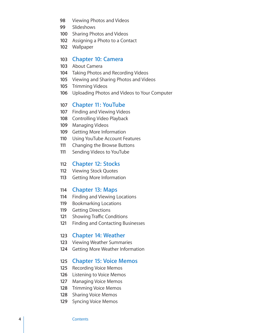 Apple iPhone OS 3.1 User Manual | Page 4 / 217