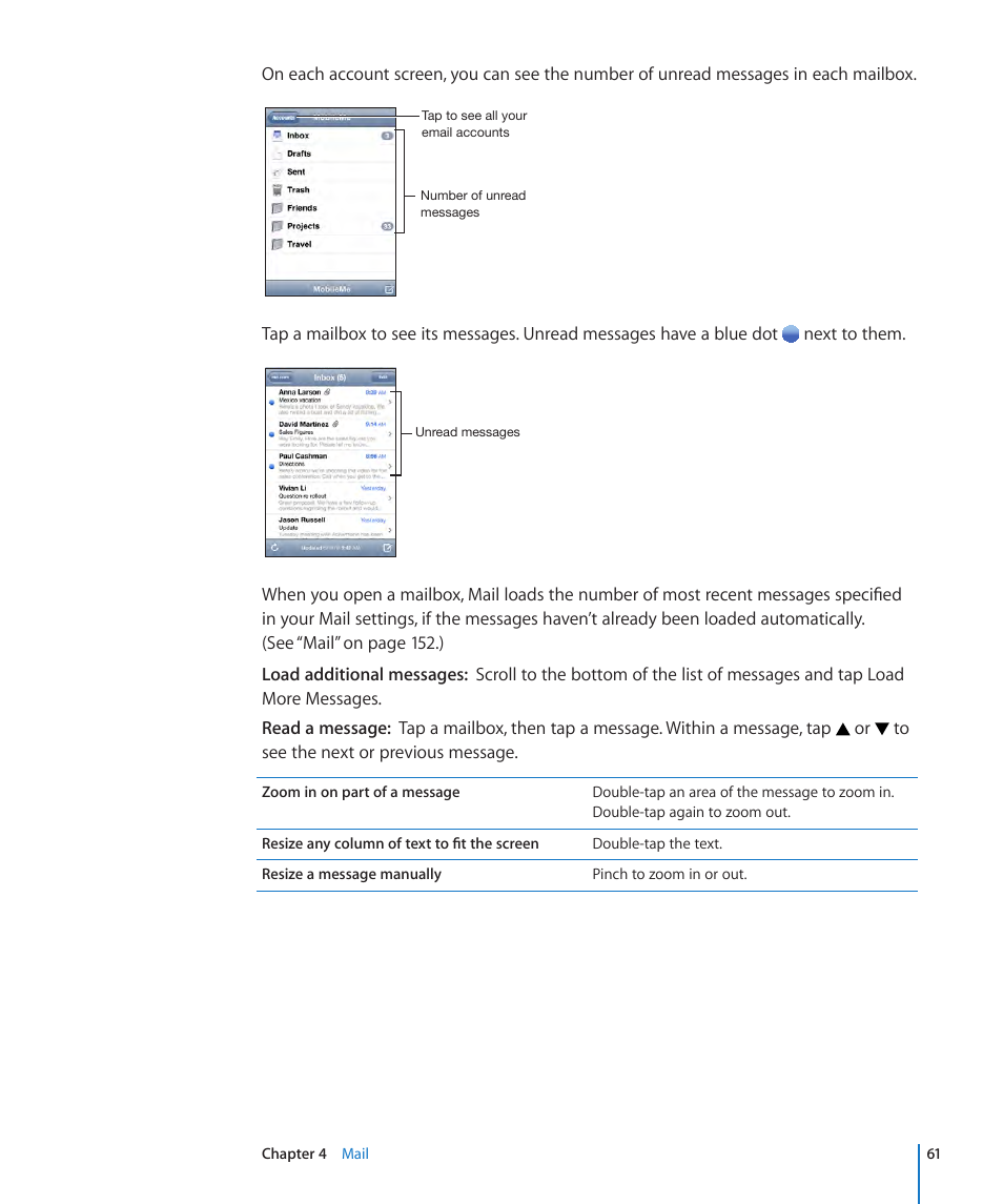 Apple iPhone OS 3.1 User Manual | Page 61 / 217