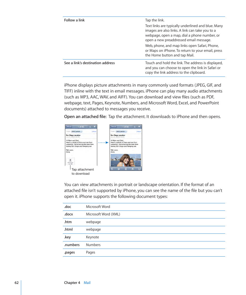 Apple iPhone OS 3.1 User Manual | Page 62 / 217