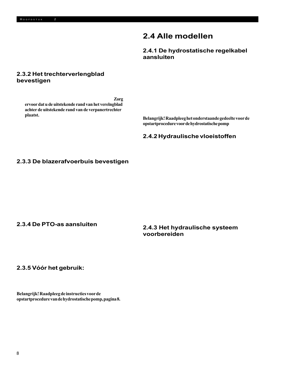 4 alle modellen | Echo 72854s User Manual | Page 111 / 206