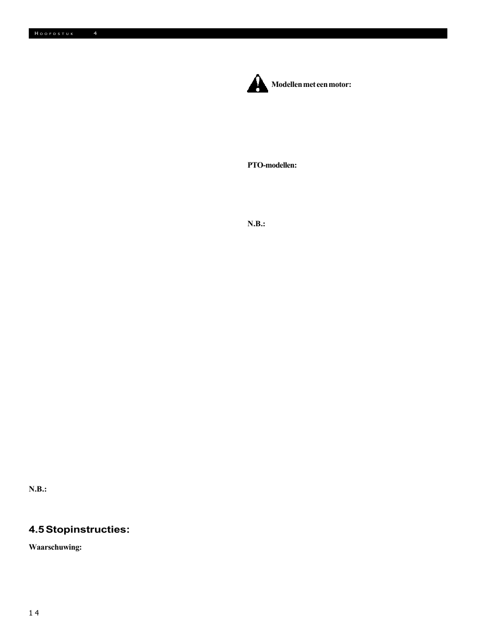 5 stopinstructies | Echo 72854s User Manual | Page 117 / 206