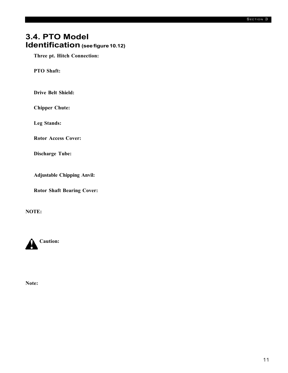 Pto model identification | Echo 72854s User Manual | Page 15 / 206