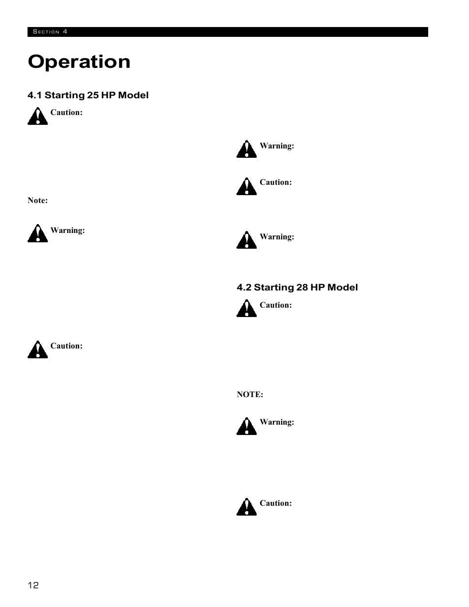 Operation | Echo 72854s User Manual | Page 16 / 206