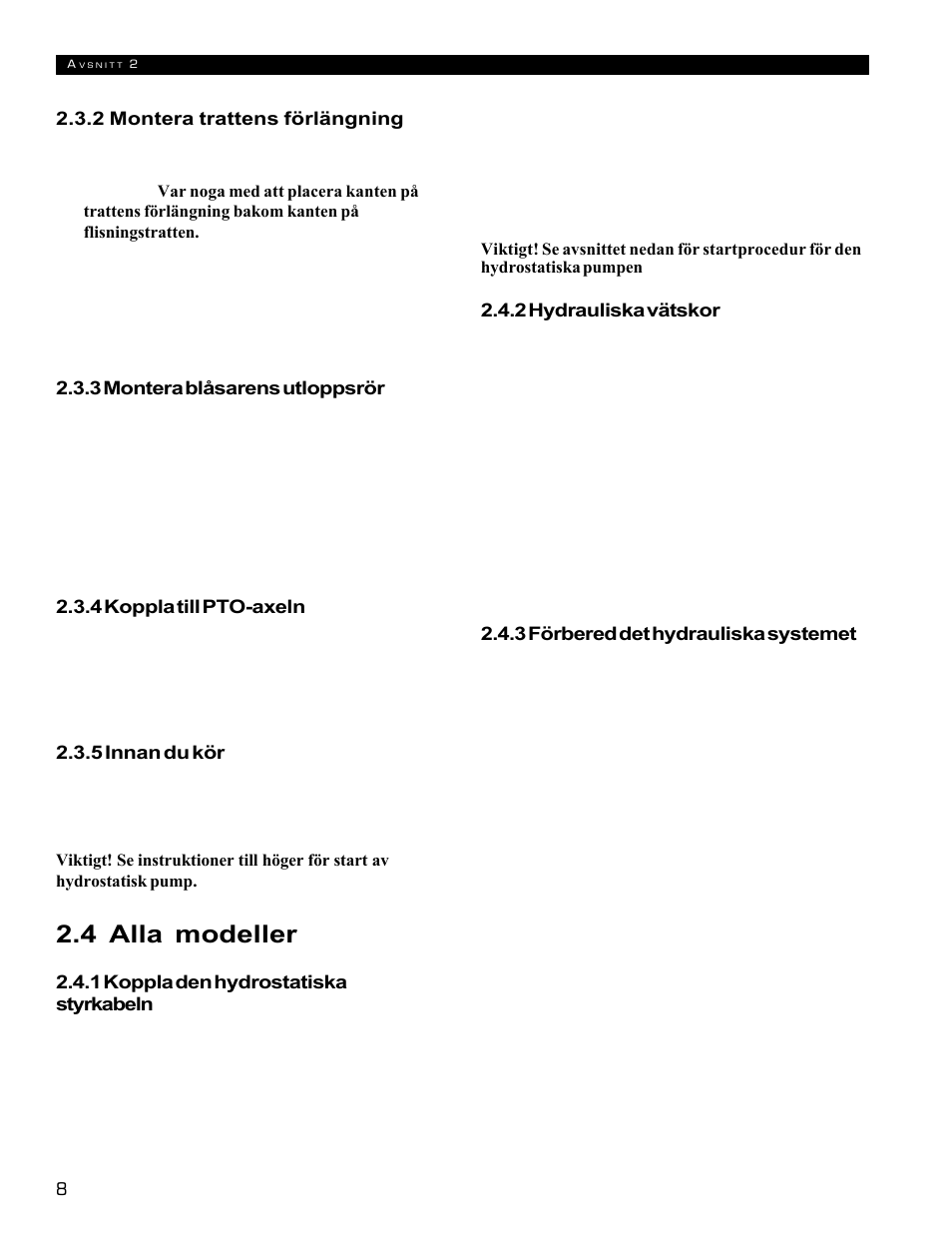 4 alla modeller | Echo 72854s User Manual | Page 177 / 206