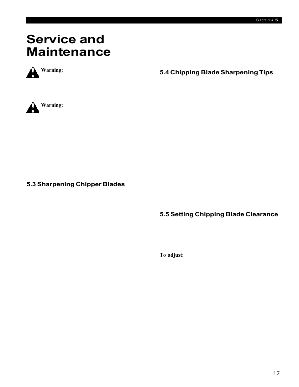 Service and maintenance | Echo 72854s User Manual | Page 21 / 206
