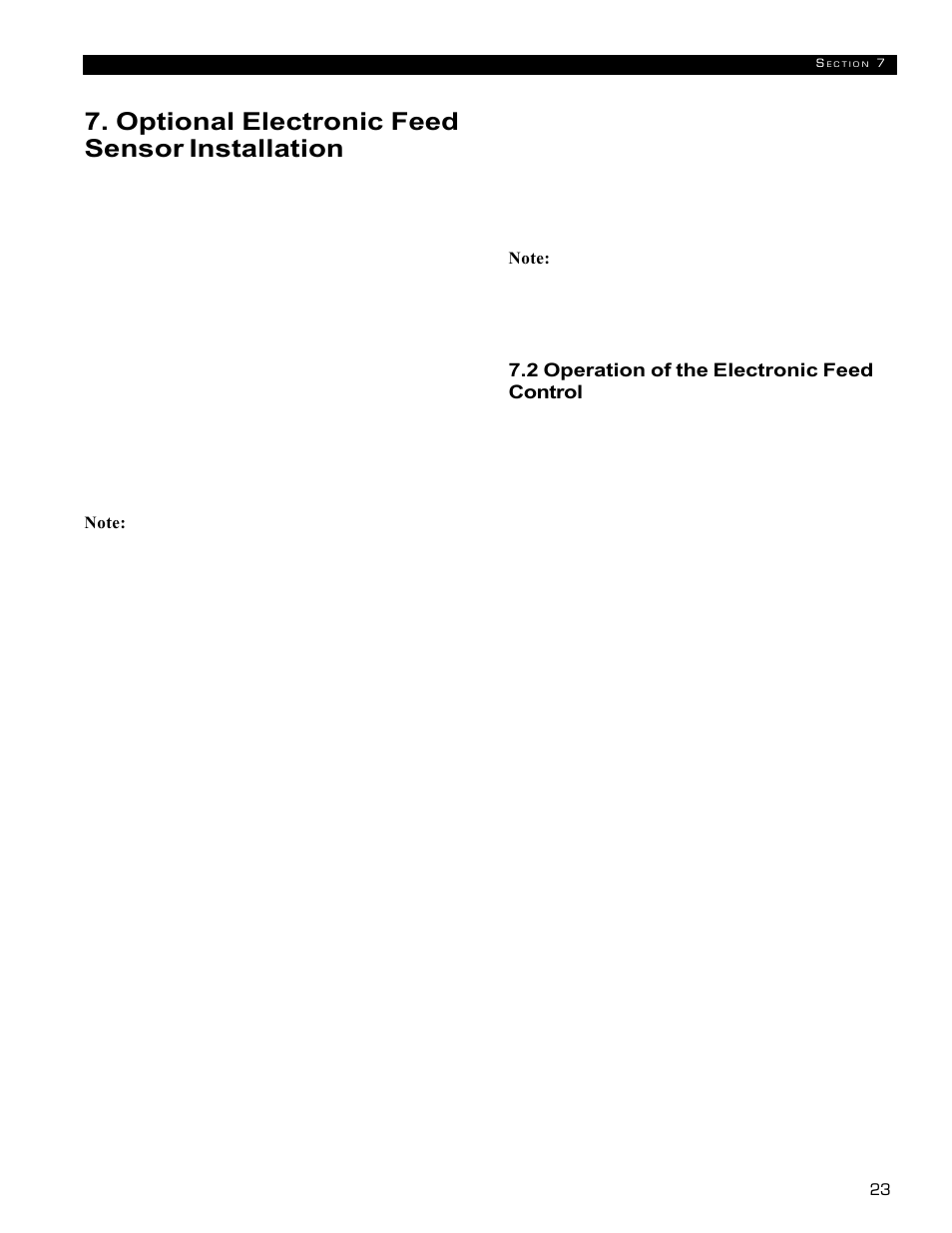 Optional electronic feed sensor installation | Echo 72854s User Manual | Page 27 / 206