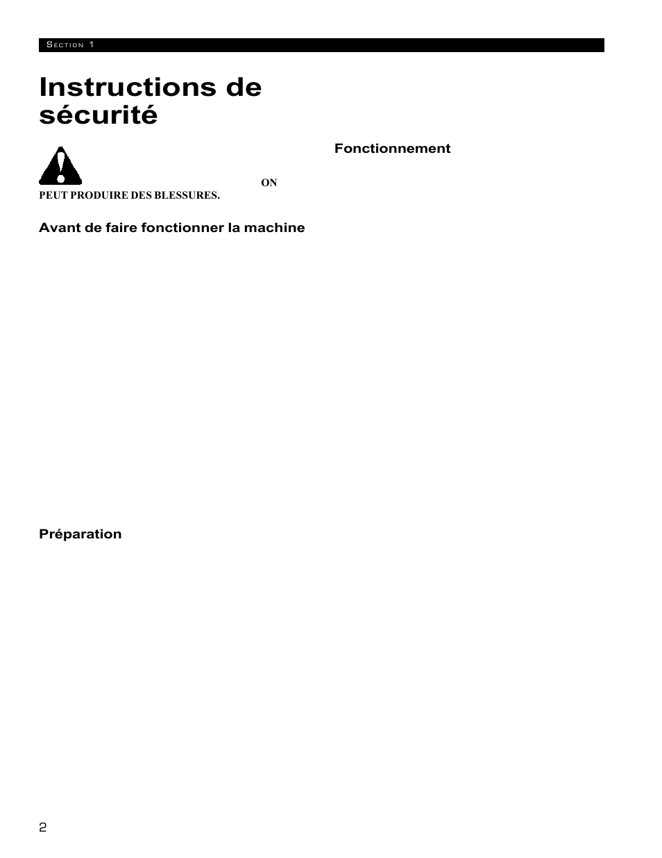 Instructions de sécurité | Echo 72854s User Manual | Page 39 / 206