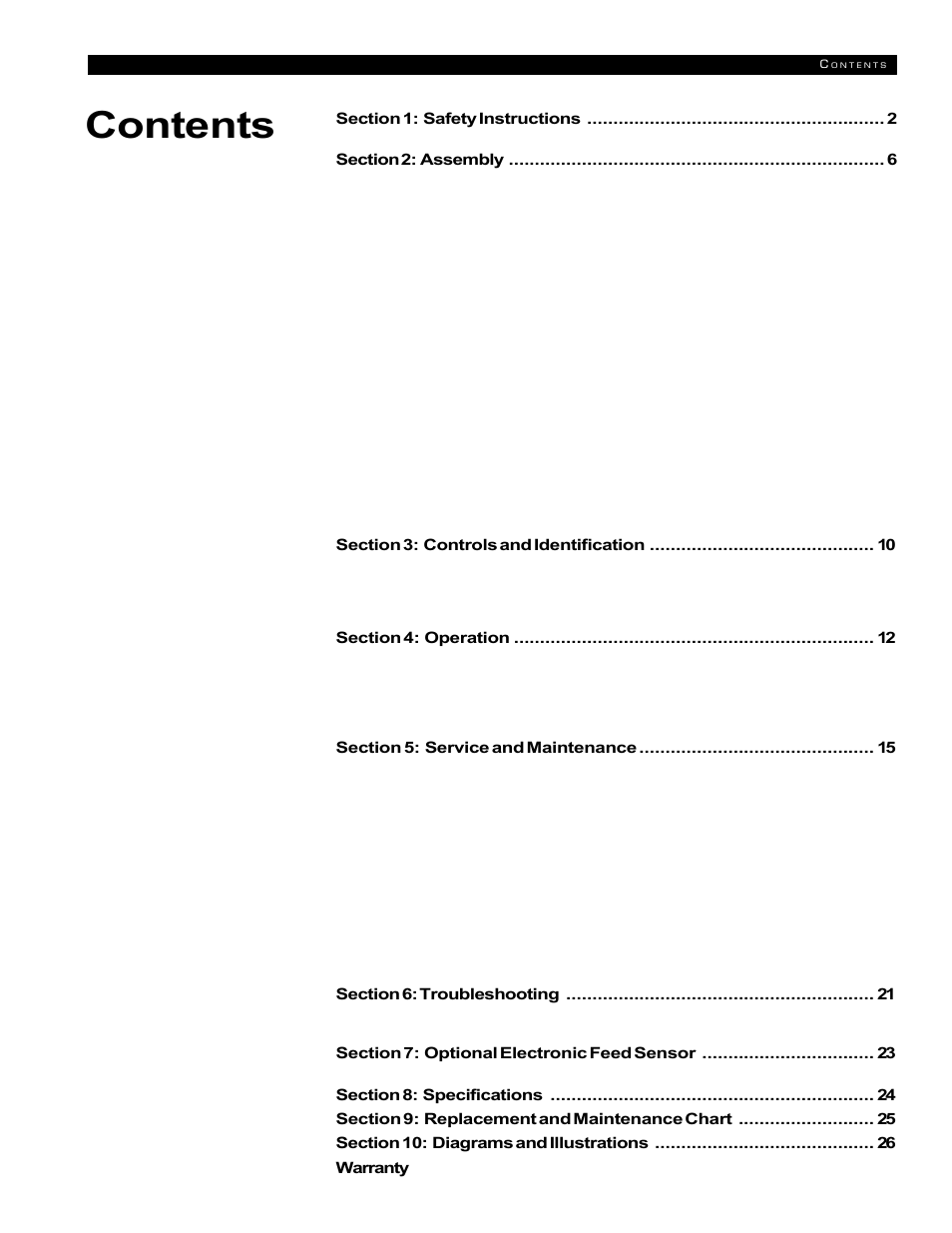 Echo 72854s User Manual | Page 5 / 206