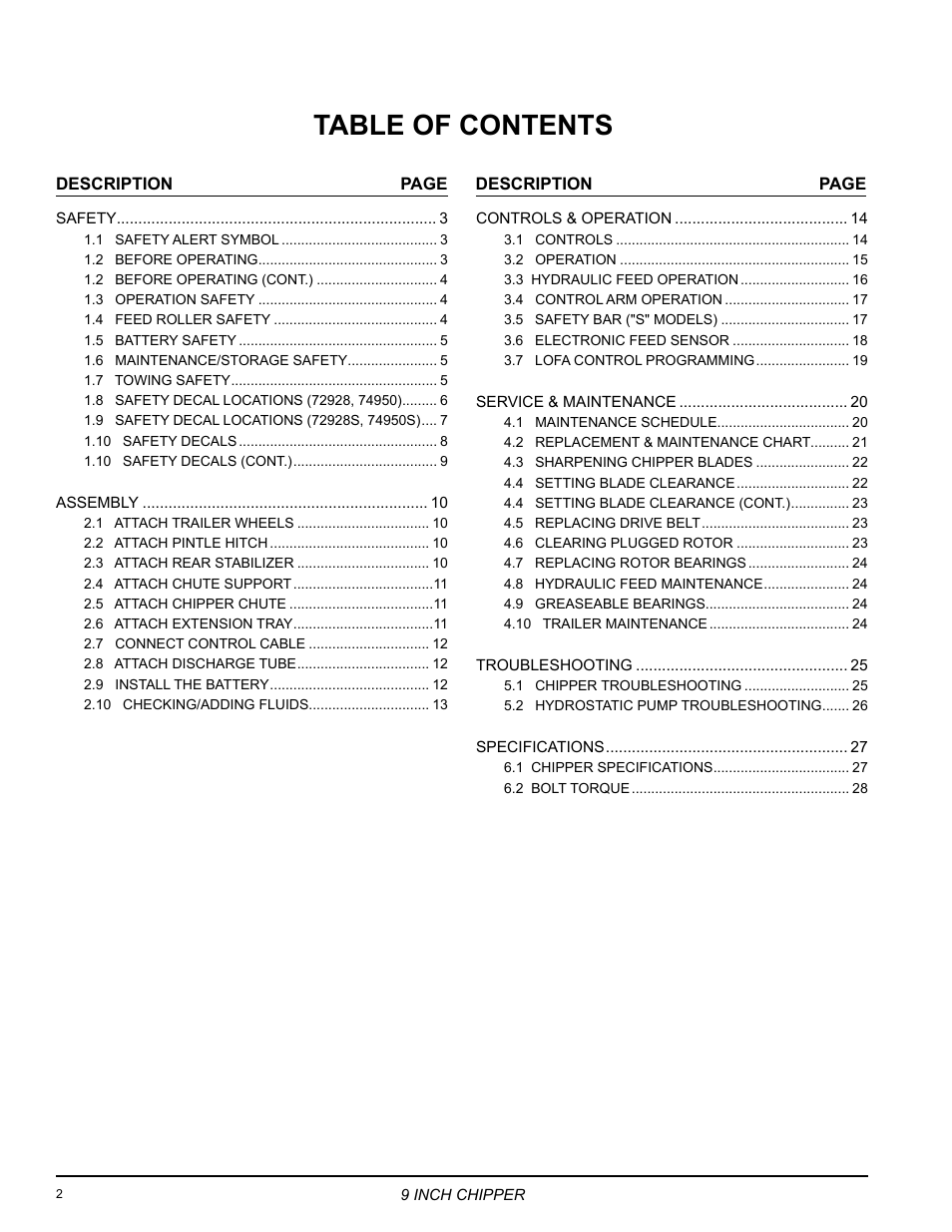 Echo 72928 Owners Manual v.5 User Manual | Page 4 / 33