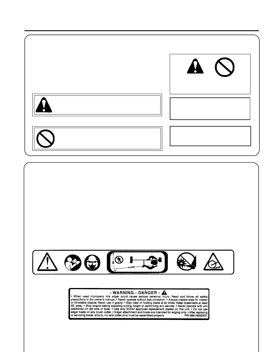 Echo PE-260 Serial 03001001 - 03999999 User Manual | Page 3 / 36