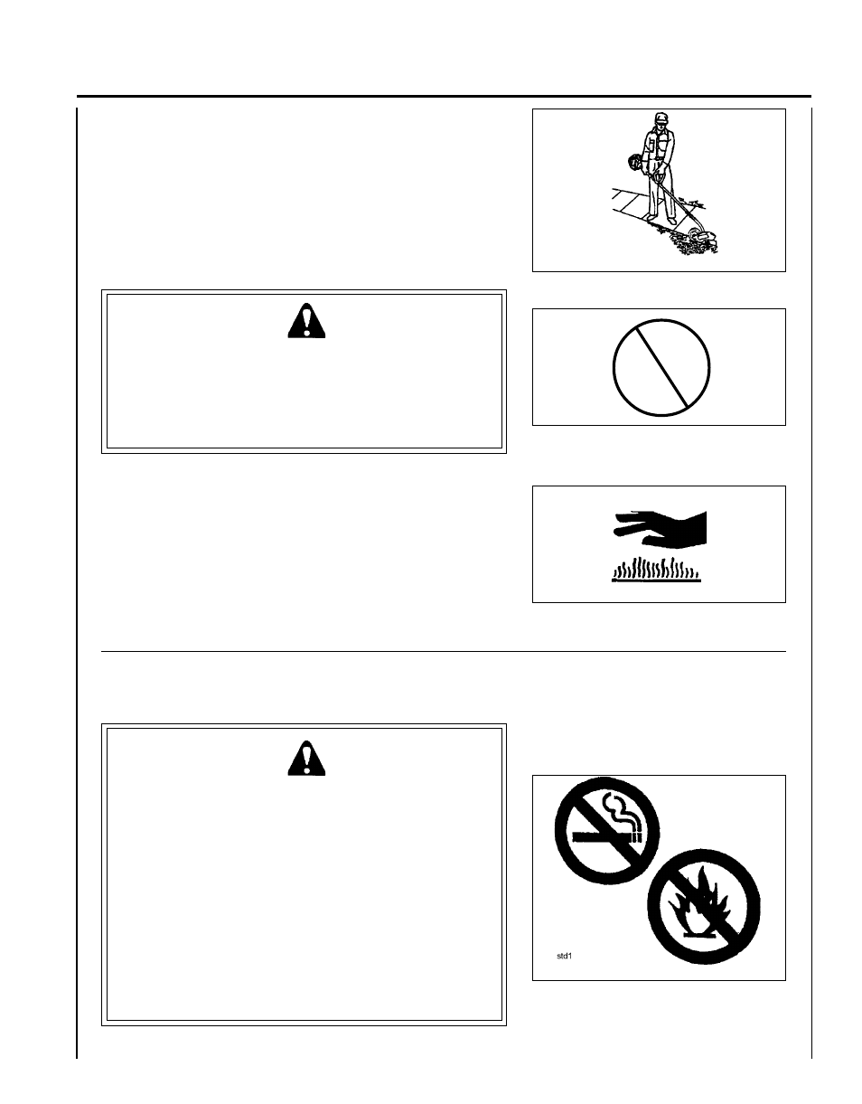 Warning danger | Echo PE-260 Serial 03001001 - 03999999 User Manual | Page 5 / 36