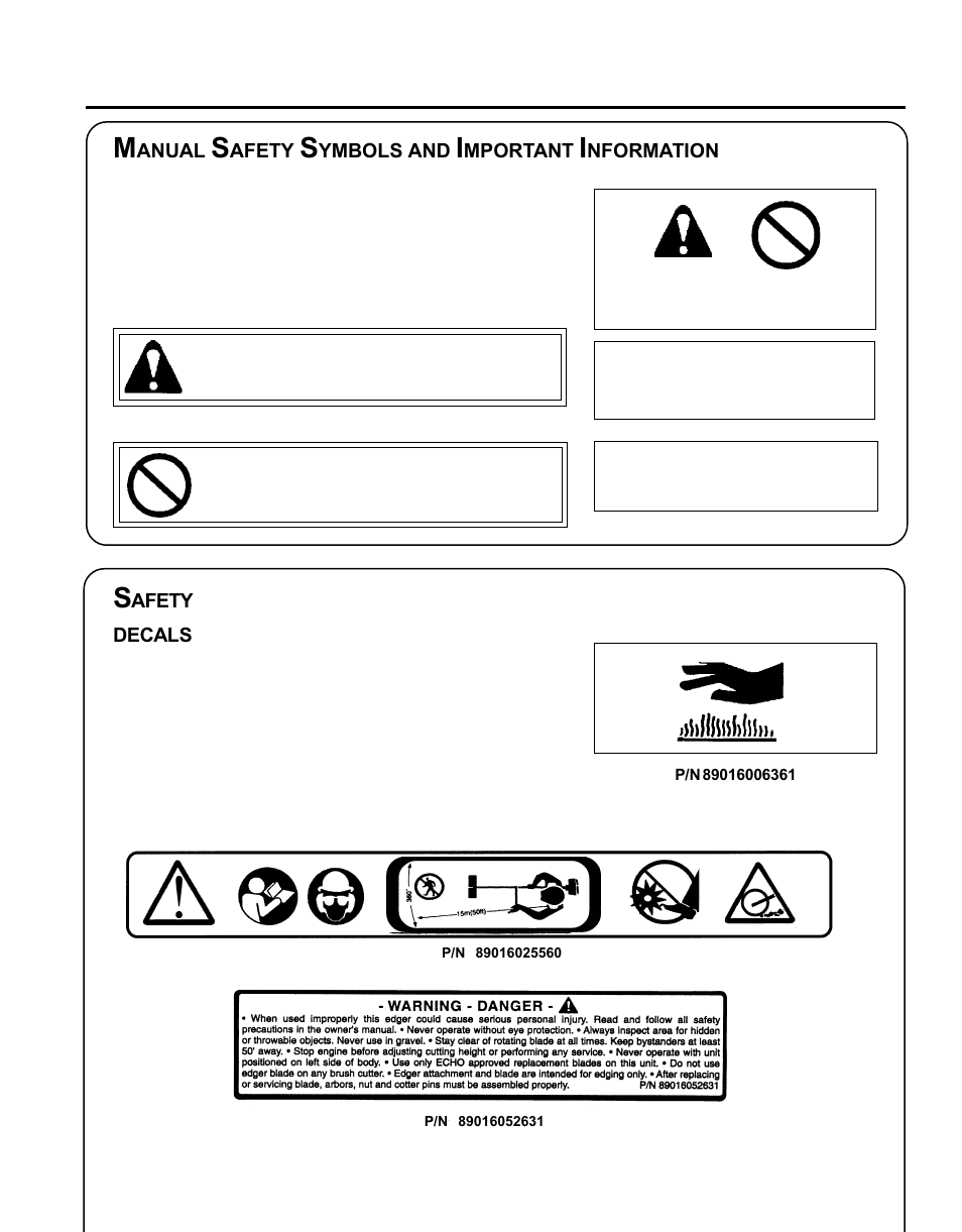 Echo PE-230 Serial 05001001 - 05011200 User Manual | Page 3 / 26