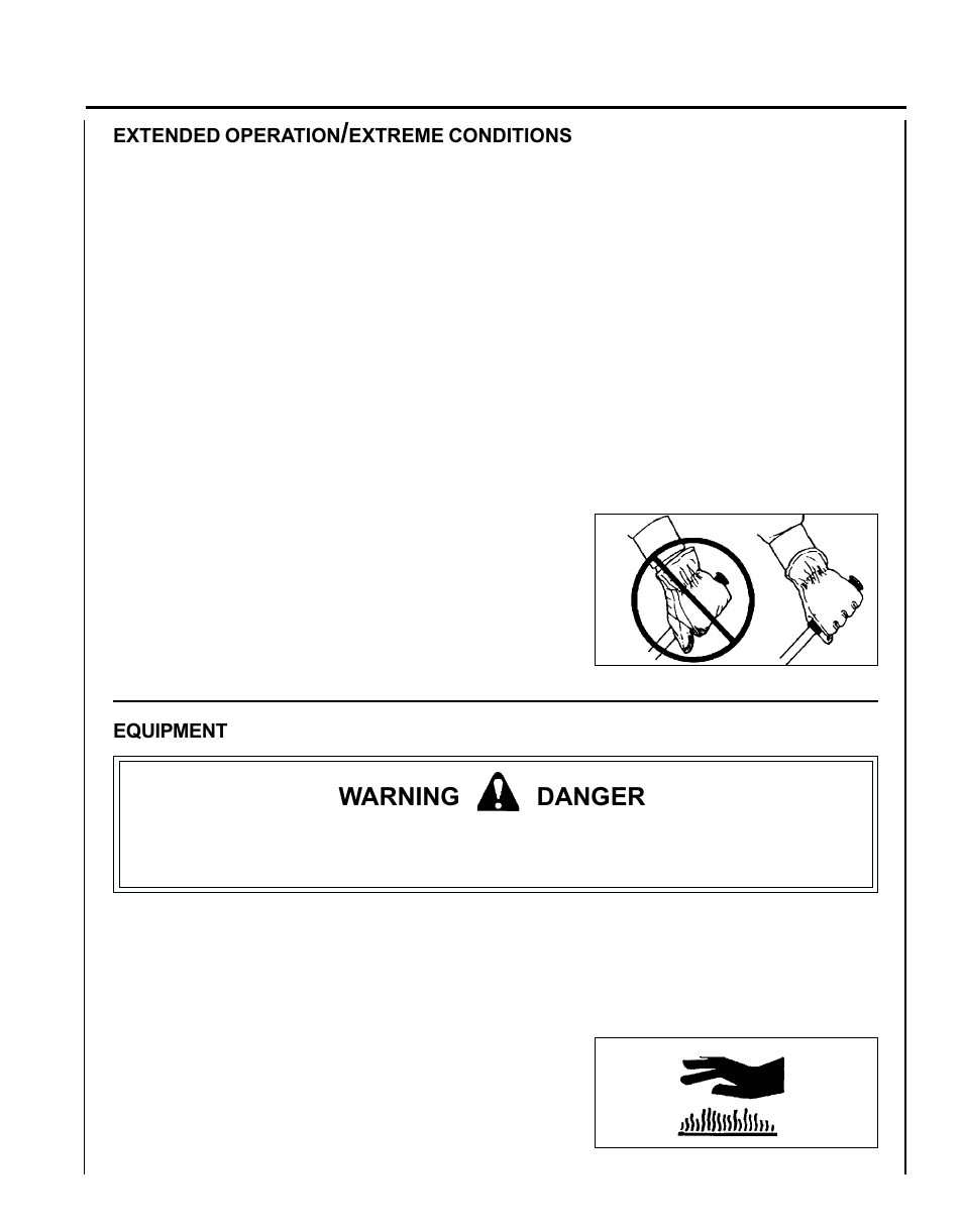 Warning danger | Echo PE-230 Serial 05001001 - 05011200 User Manual | Page 5 / 26