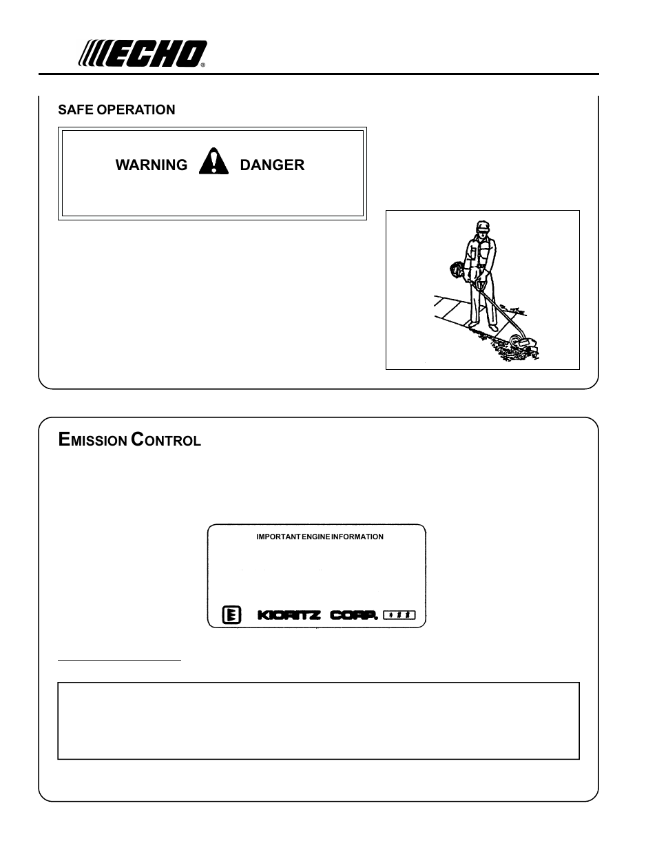 Echo PE-230 Serial 05001001 - 05011200 User Manual | Page 6 / 26