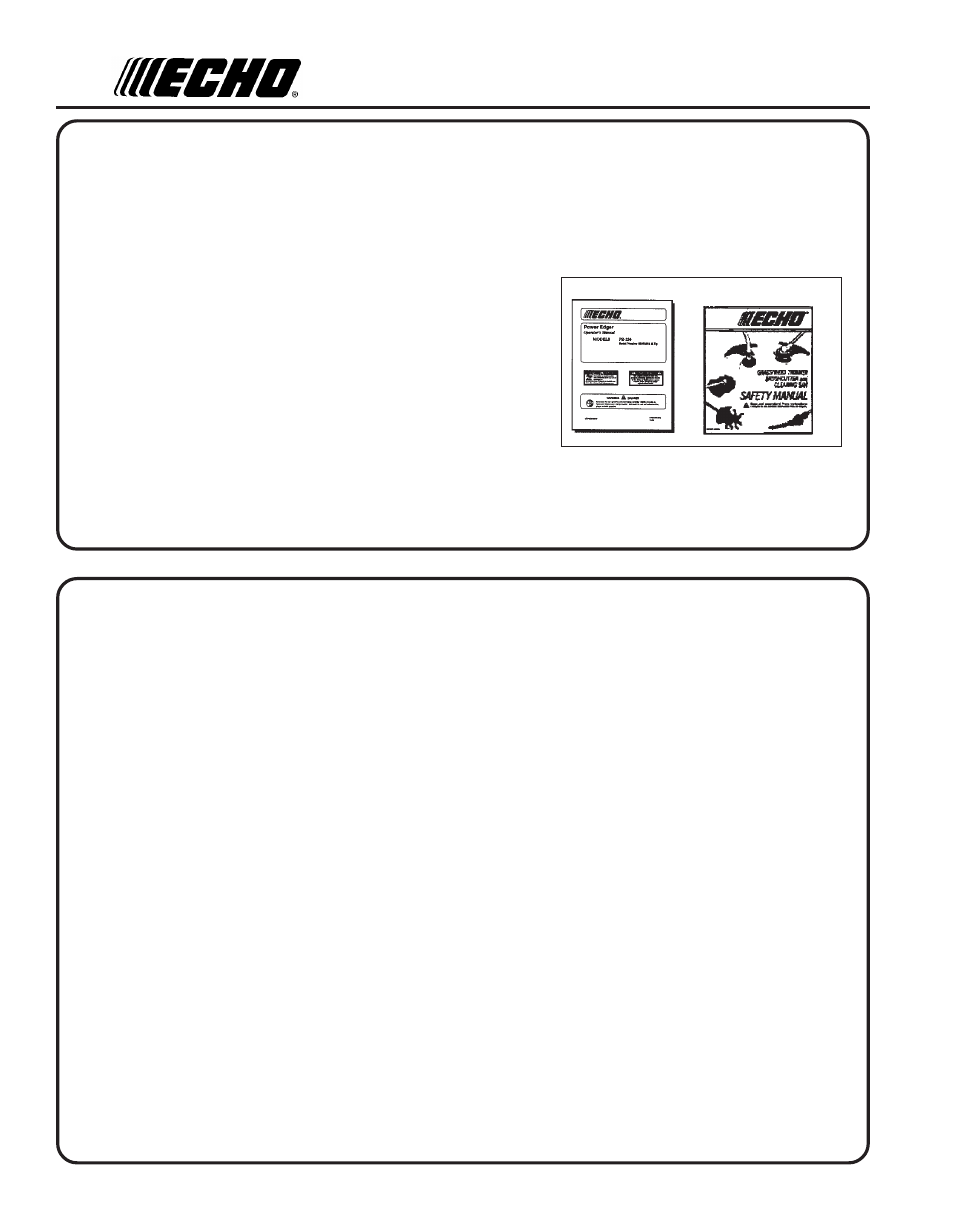 Echo PE-230 Serial 06001001 - 06999999 User Manual | Page 2 / 28