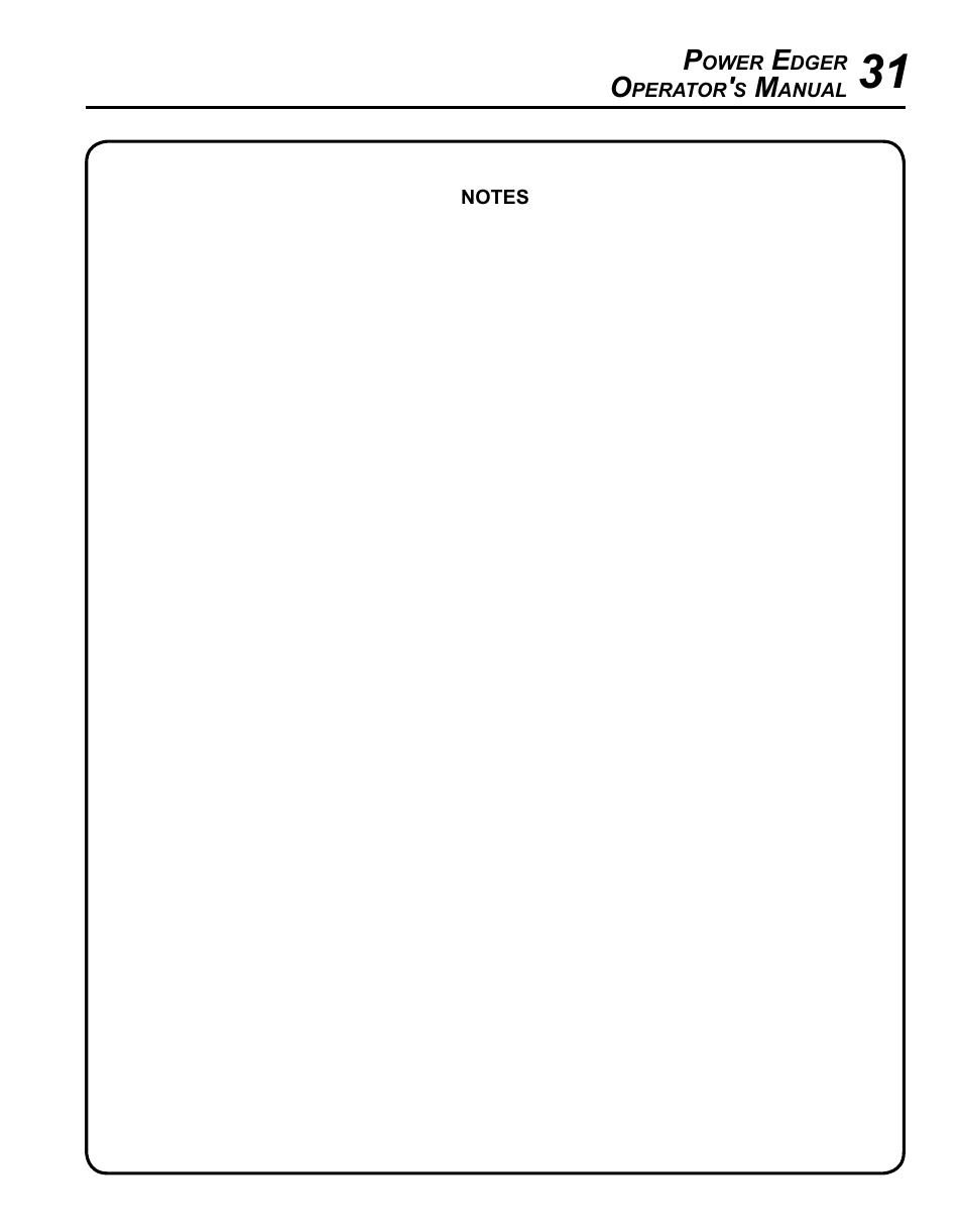 Echo PE-225 Serial S78712001001 - S78712051200 User Manual | Page 31 / 32