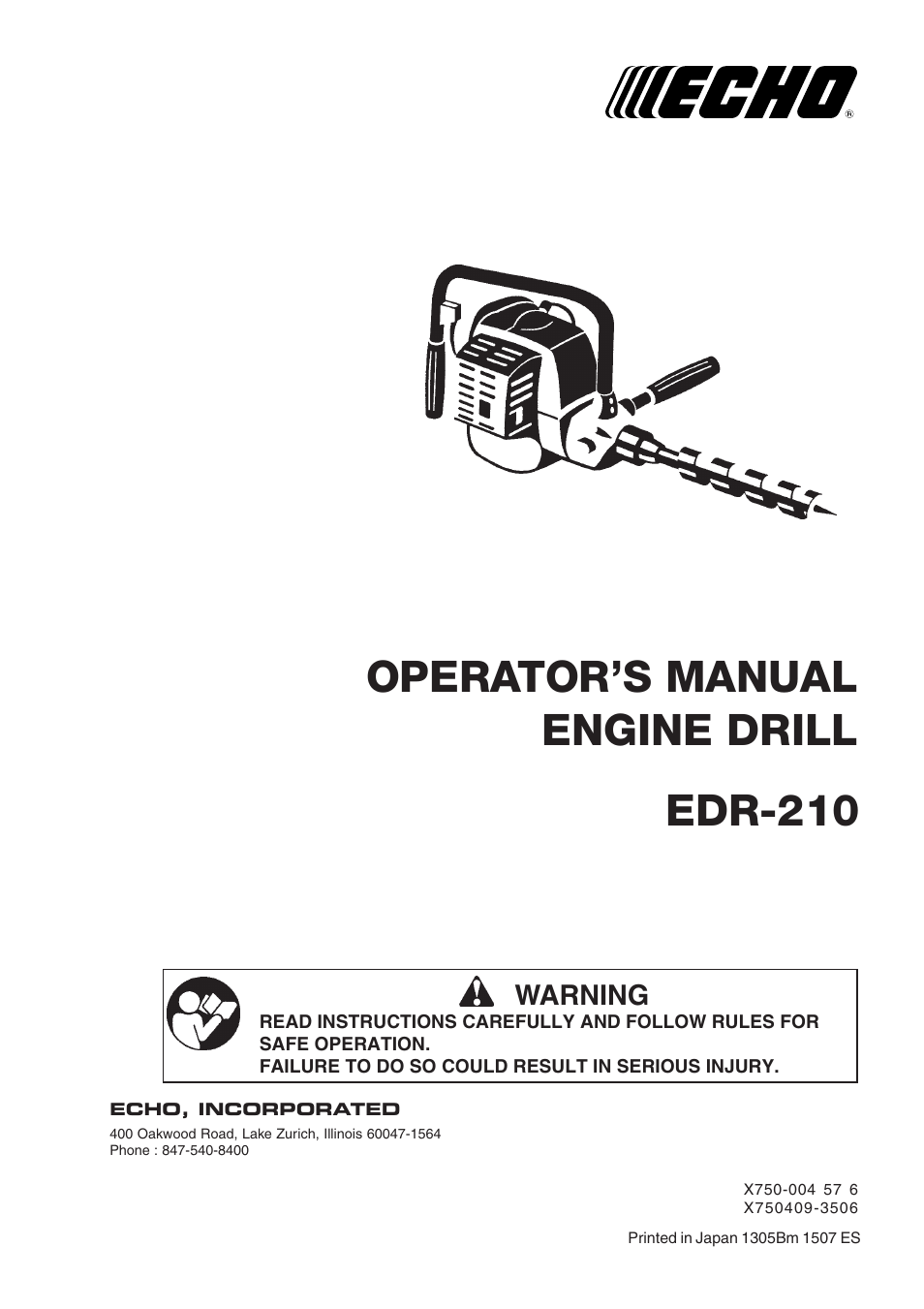 Echo EDR-210 User Manual | 20 pages