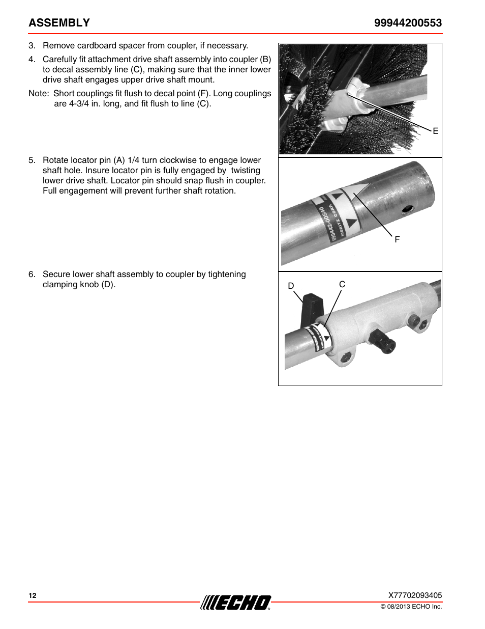 Echo 99944200553 User Manual | Page 12 / 24