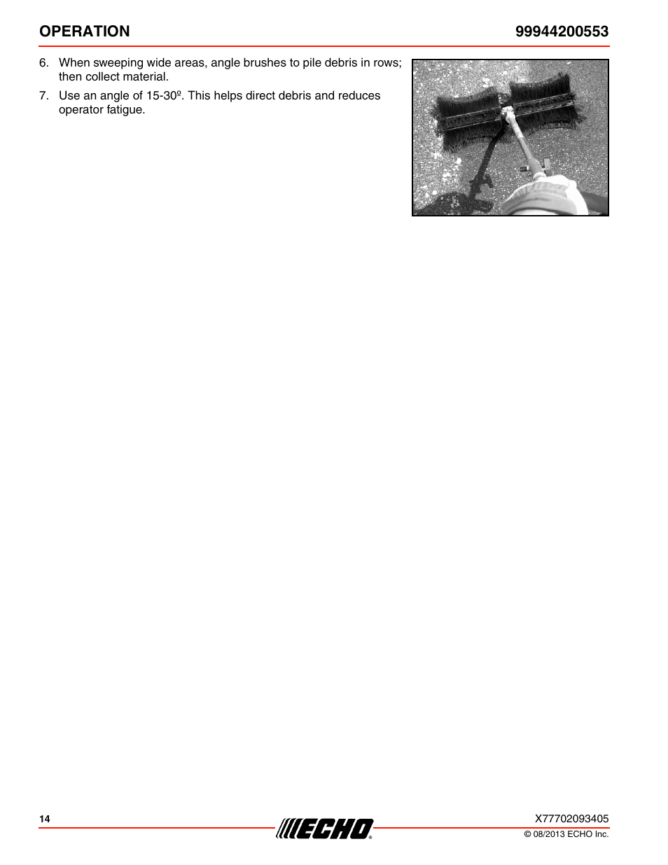 Echo 99944200553 User Manual | Page 14 / 24
