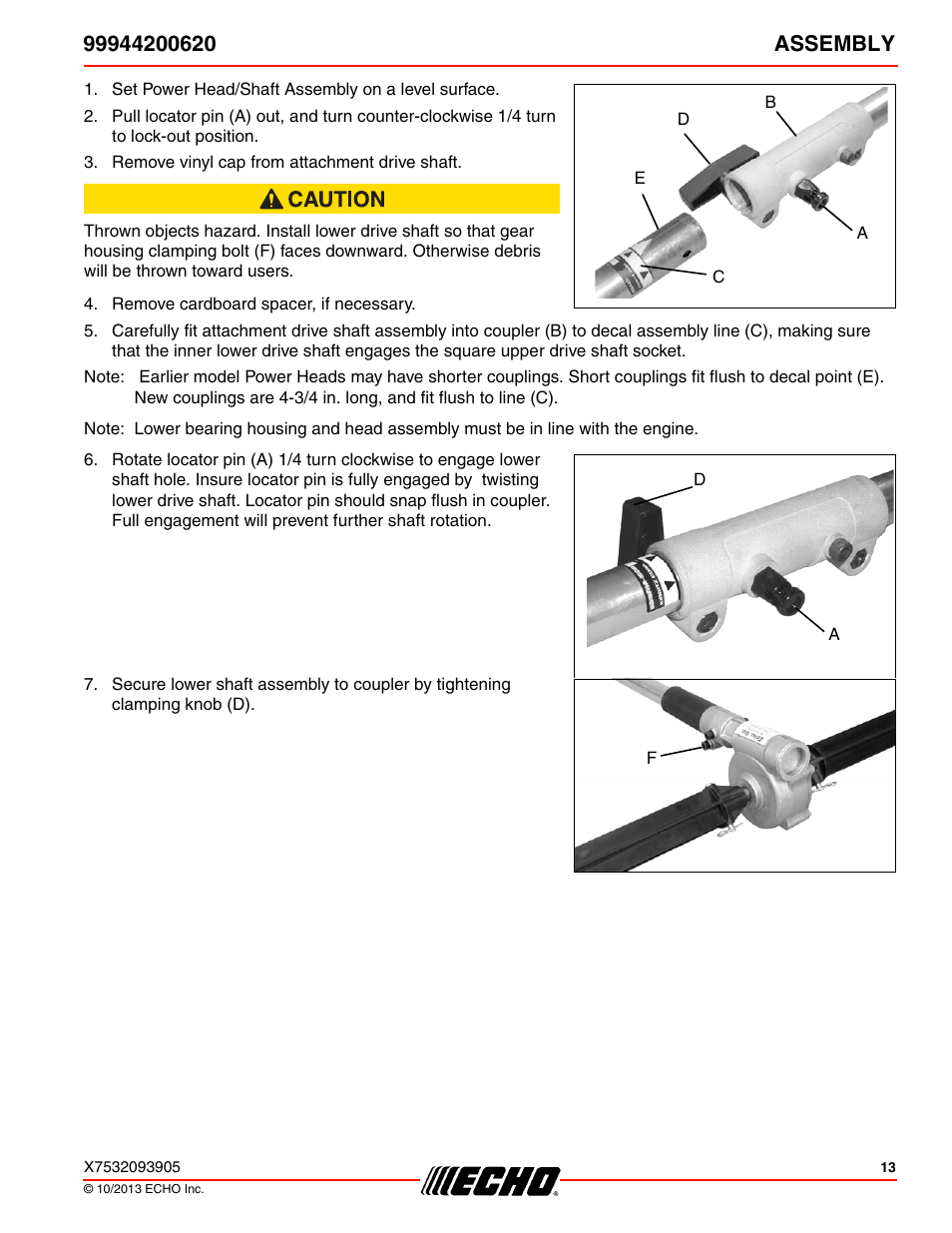 Echo 99944200620 User Manual | Page 13 / 24