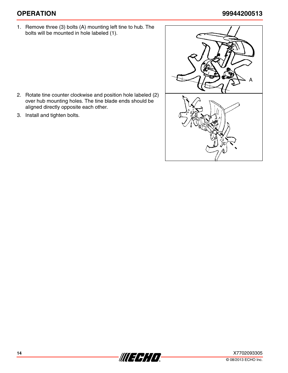 Echo 99944200513 User Manual | Page 14 / 24